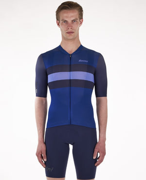 Santini ECO Bengal Herre Jersey Blu Nautica