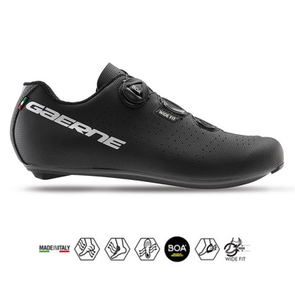 Gaerne G.Sprint Road Cykelsko Wide Fit Mat Sort