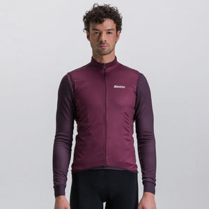 Santini Nebula Puro Wind Vest Herre Burgundy