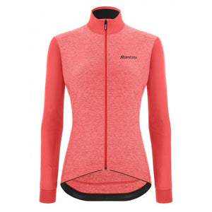 Santini Colore Puro LS Jersey Dame Granatina