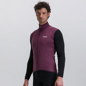 Santini Guard Nimbus Rainproof Vest Herre Burgundy