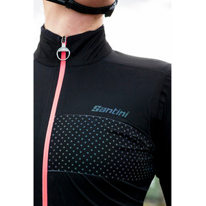 Santini Guard Nimbus Rainproof Jakke Dame Sort