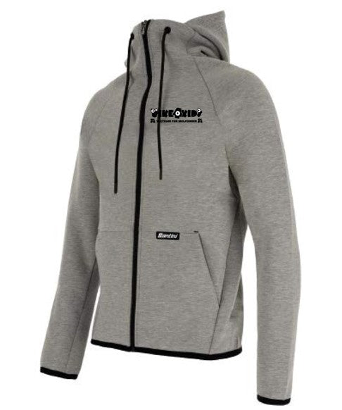 Santini Bike4Kids Hoodie Grå m/B4K Logo