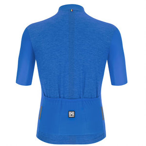 Santini Colore Puro SS Jersey Herre Royal Blue