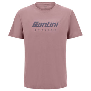 Santini Cycling Brand T-Shirt Unisex Rosa