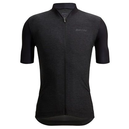 Santini Colore Puro SS Jersey Herre Sort