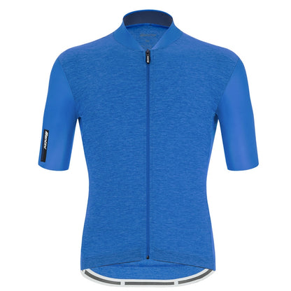 Santini Colore Puro SS Jersey Herre Royal Blue