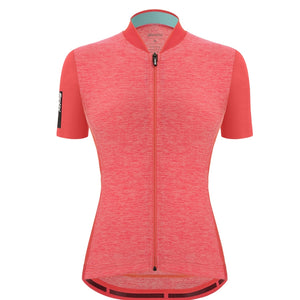 Santini Colore Puro SS Jersey Dame Granatina