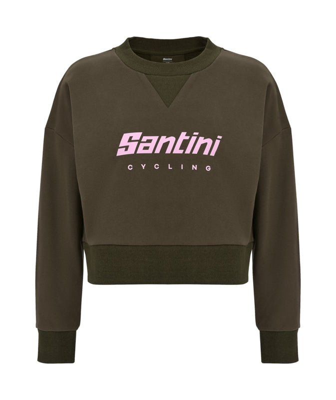 Santini Cycling Brand Cropped Sweat Grøn