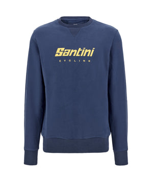 Santini Cycling Brand Sweatshirt Unisex Blå