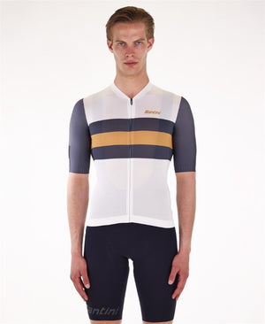 Santini ECO Bengal Herre Jersey Hvid