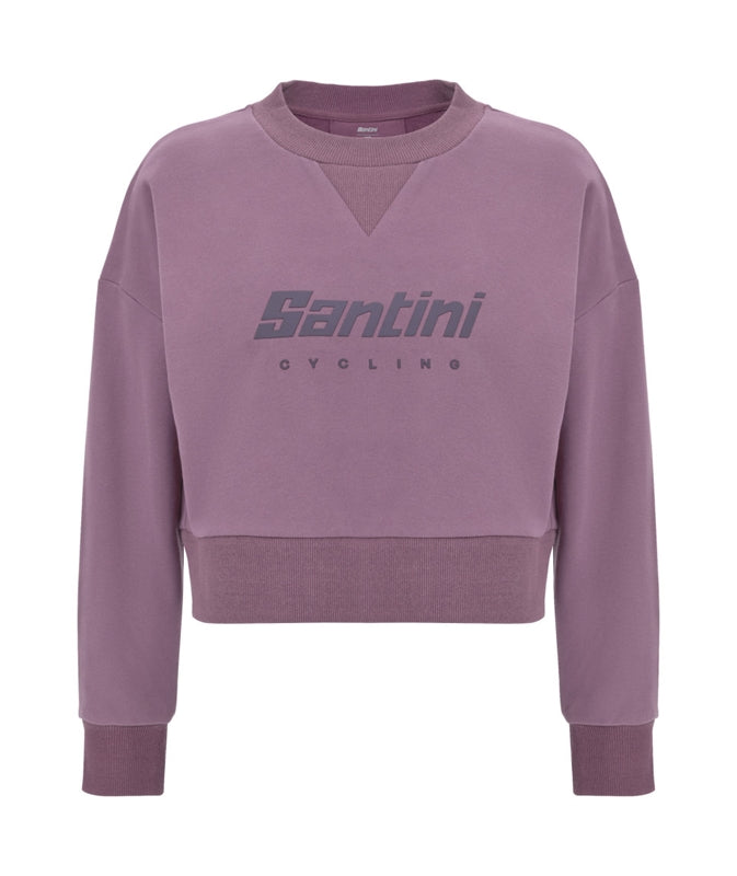 Santini Cycling Brand Cropped Sweat Rosa