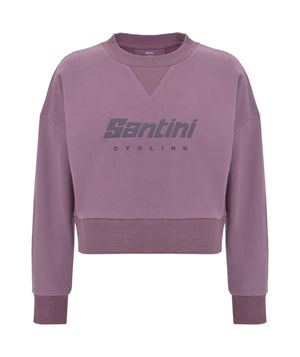 Santini Cycling Brand Cropped Sweat Rosa