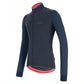 Santini Colore Puro LS Jersey Herre Blu Nautica